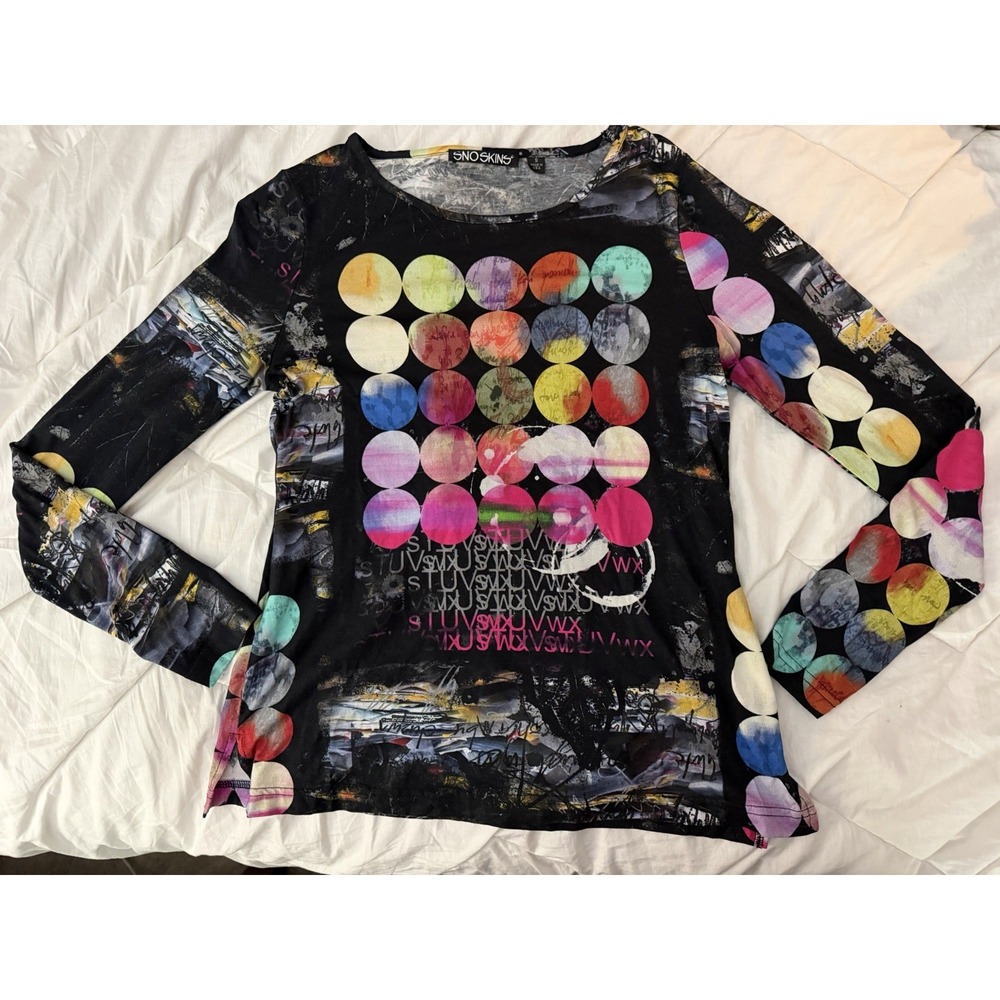 Y2K SNO SKINS Womens Top Fairy Grunge Boho Festival S